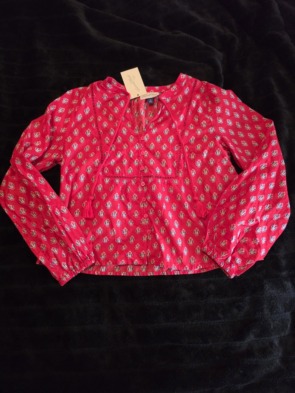 NWT Universal Thread Boho Balloon Sleeve Blouse - Size XS